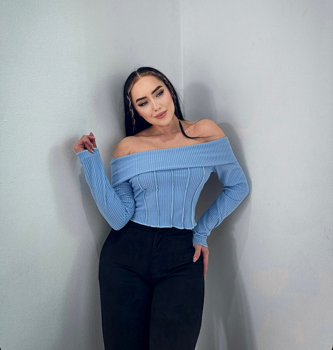 251.BLUSA CELESTE