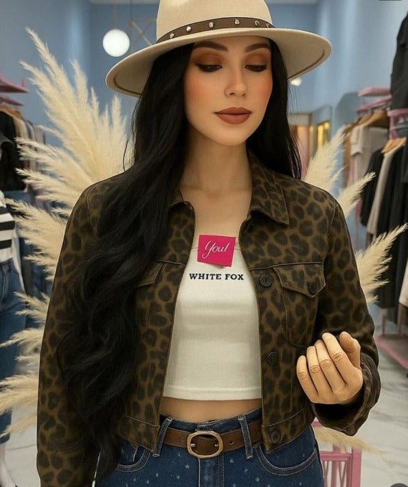 284 .CHAQUETA JEAN ANIMALPRINT 🌻