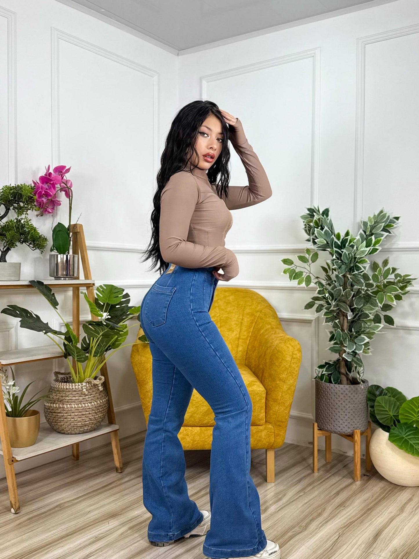 💗LIPO JEAN BOTA CAMPANA + BUZO CONTROL ABDOMEN