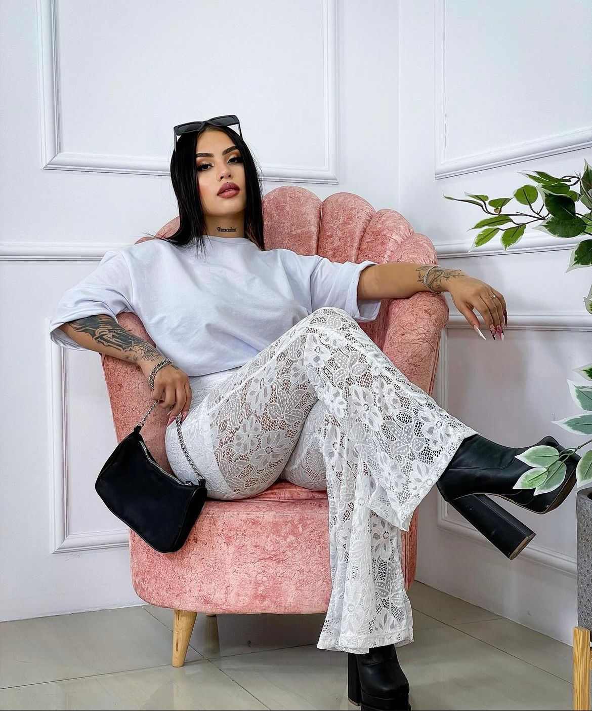 💗 PANTALON ENCAJE + CAMISETA OVERSIZE