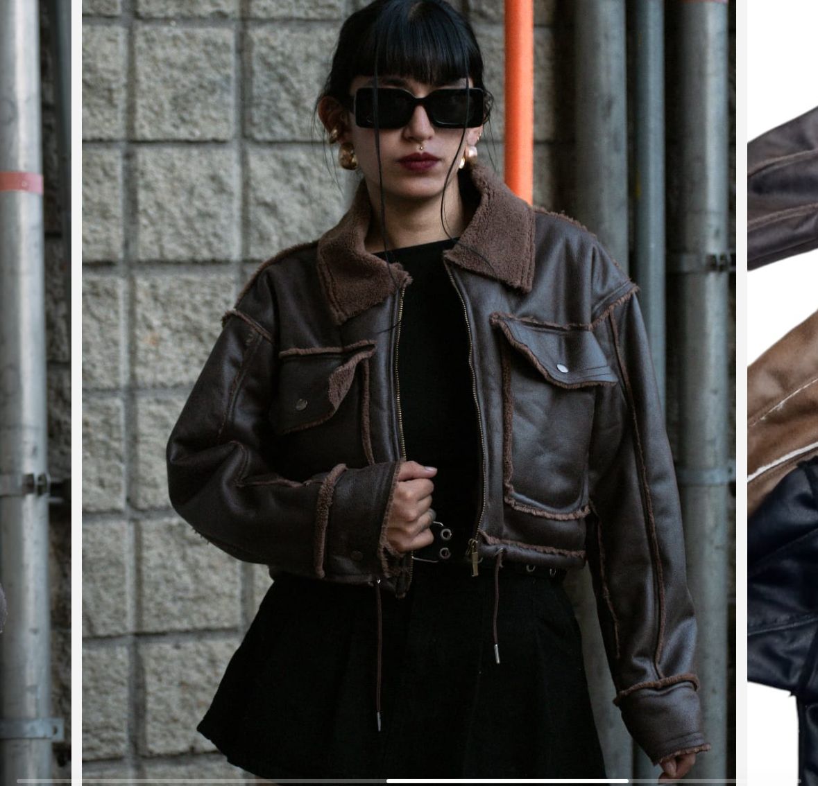 266.CHAQUETA CUERO PELUCHE 🌻