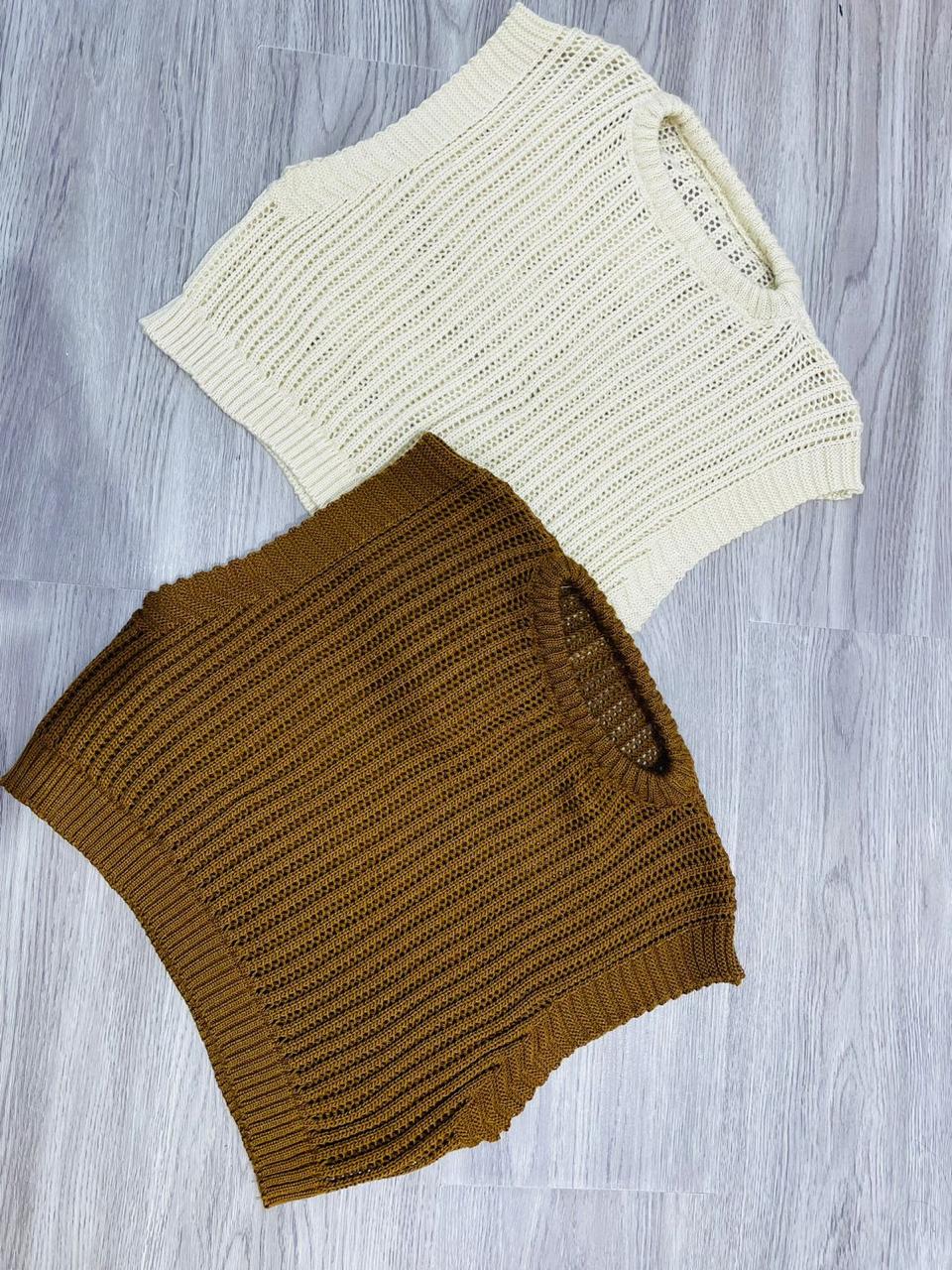 153. CHALECO TEJIDO ABBY 🌻