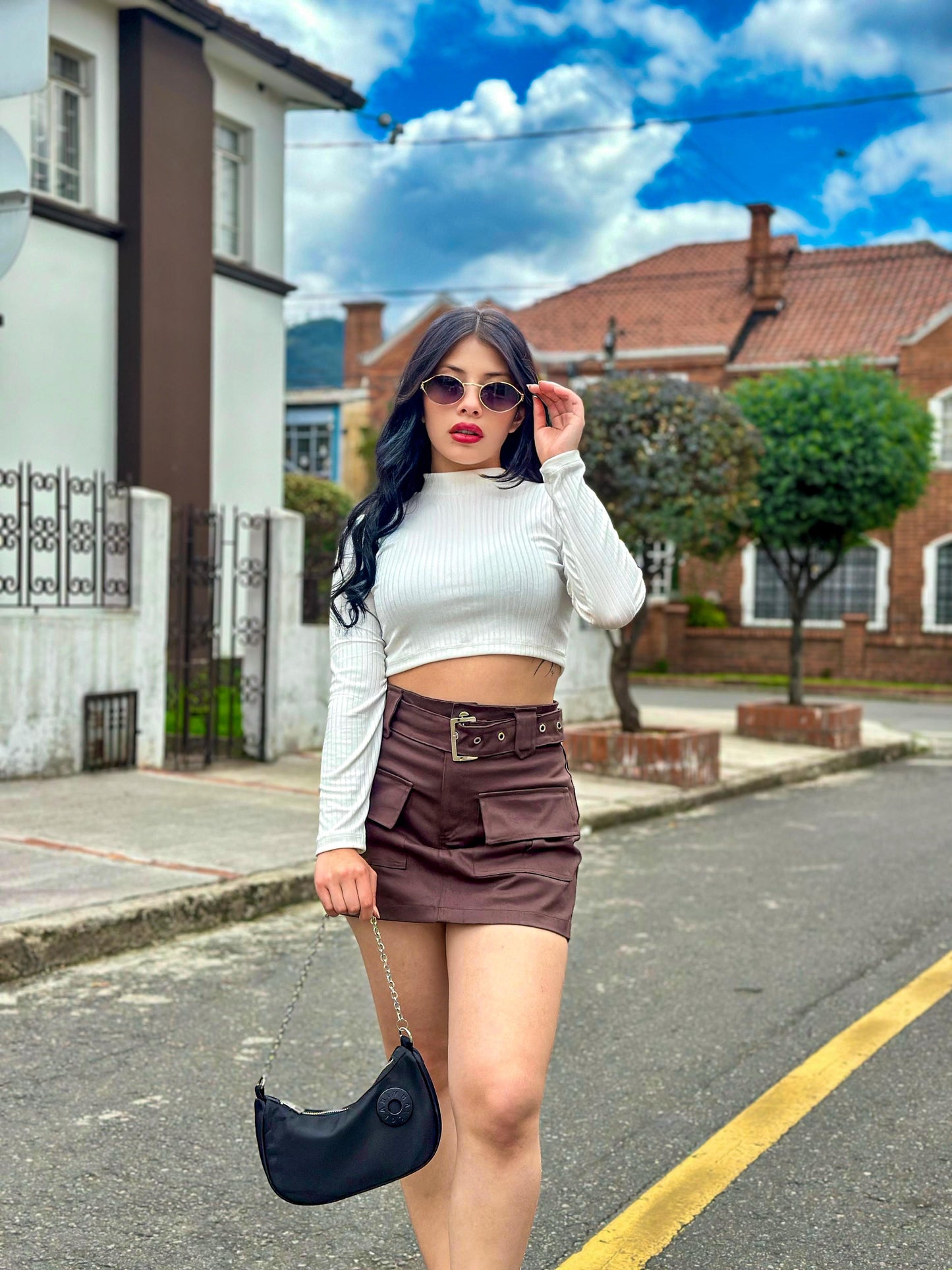 💗 FALDA SHORT DEISY + BUZO