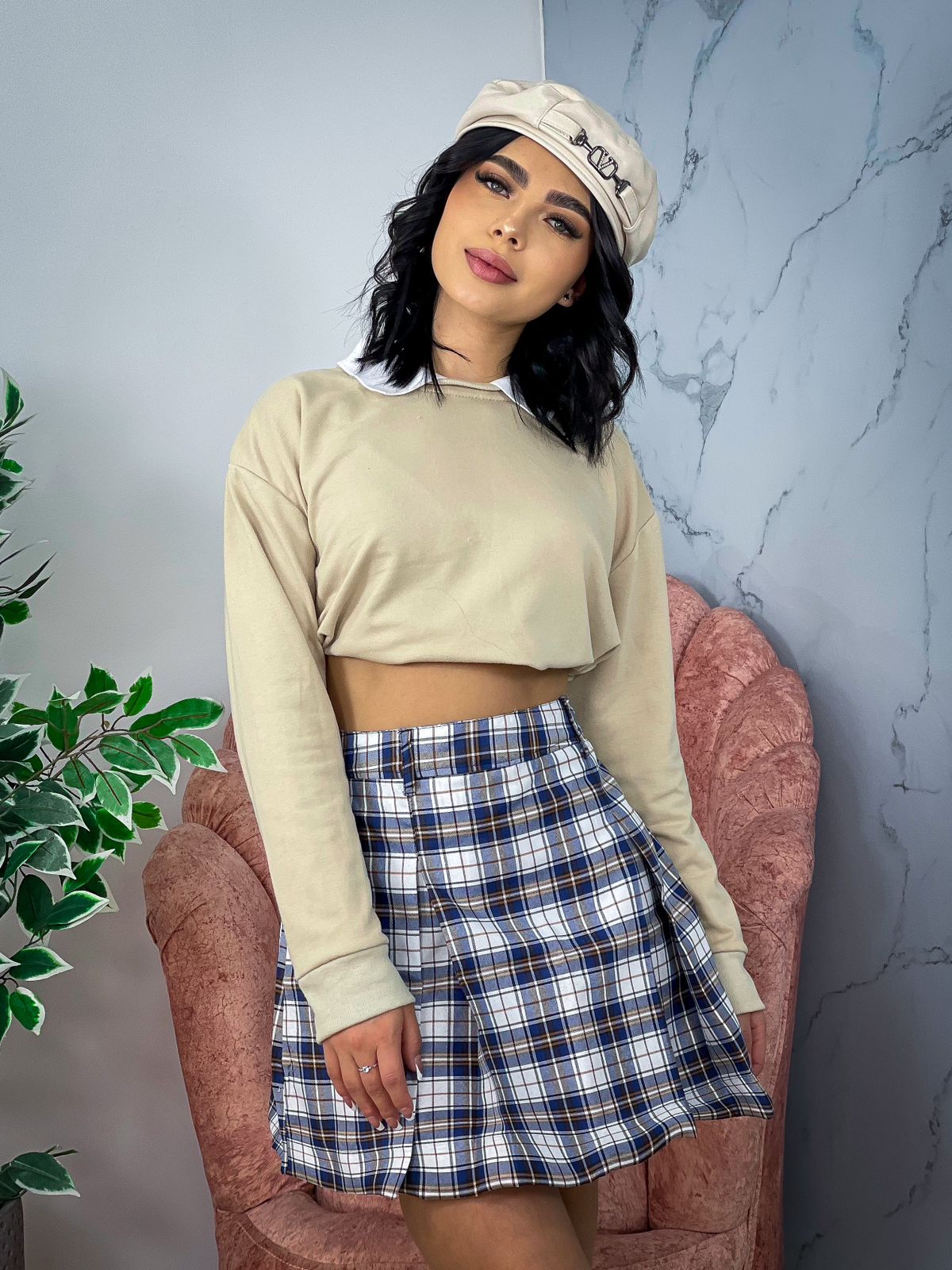 💗 FALDA MILU + BUZO CUELLO