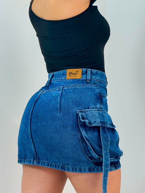 217.FALDA CARGO JEAN