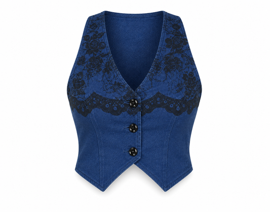 325.CHALECO FLORAL