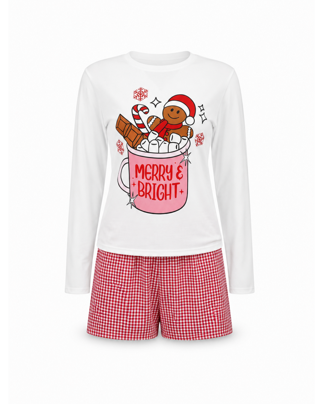 444	.PIJAMA NAVIDEÑA  SHORT DAMA Imagen principal del producto