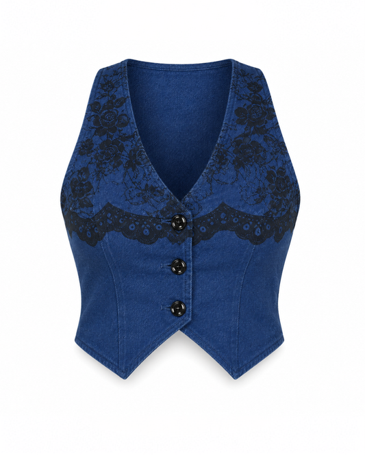 325.CHALECO FLORAL
