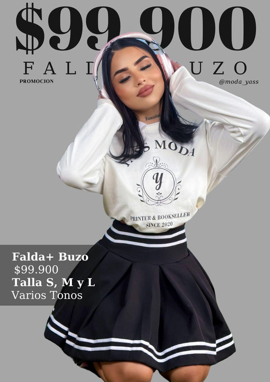 💗FALDA + BUZO