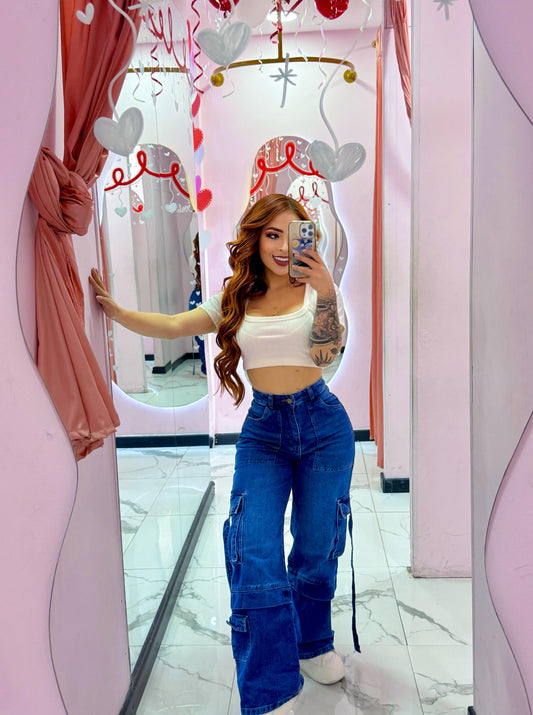 💗JEAN MILAN+ BLUSA