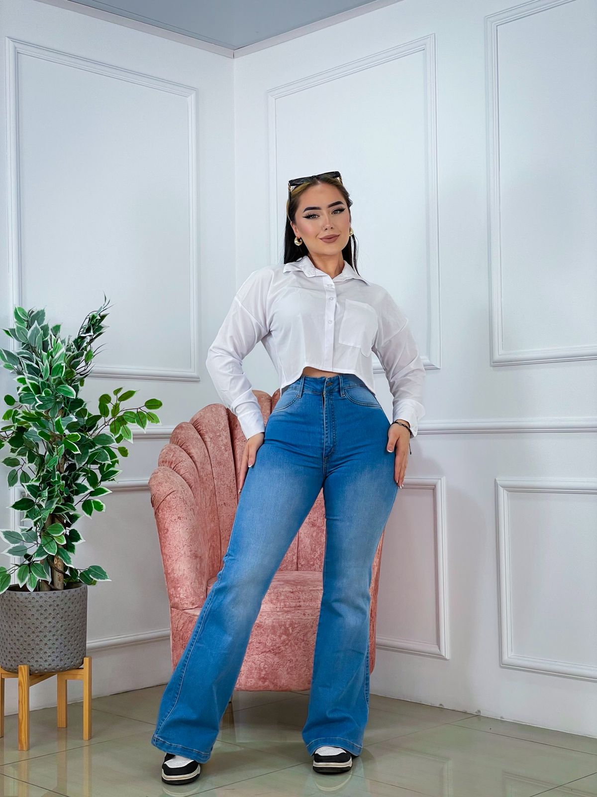 💗SKINNY CAMPANA + BLUSA GALA