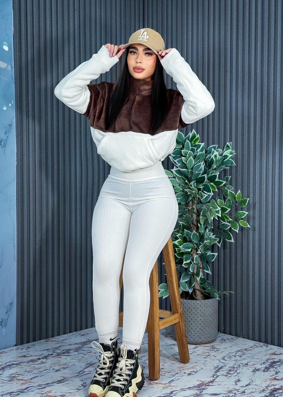 💗CONJUNTO + BUZO BICOLOR