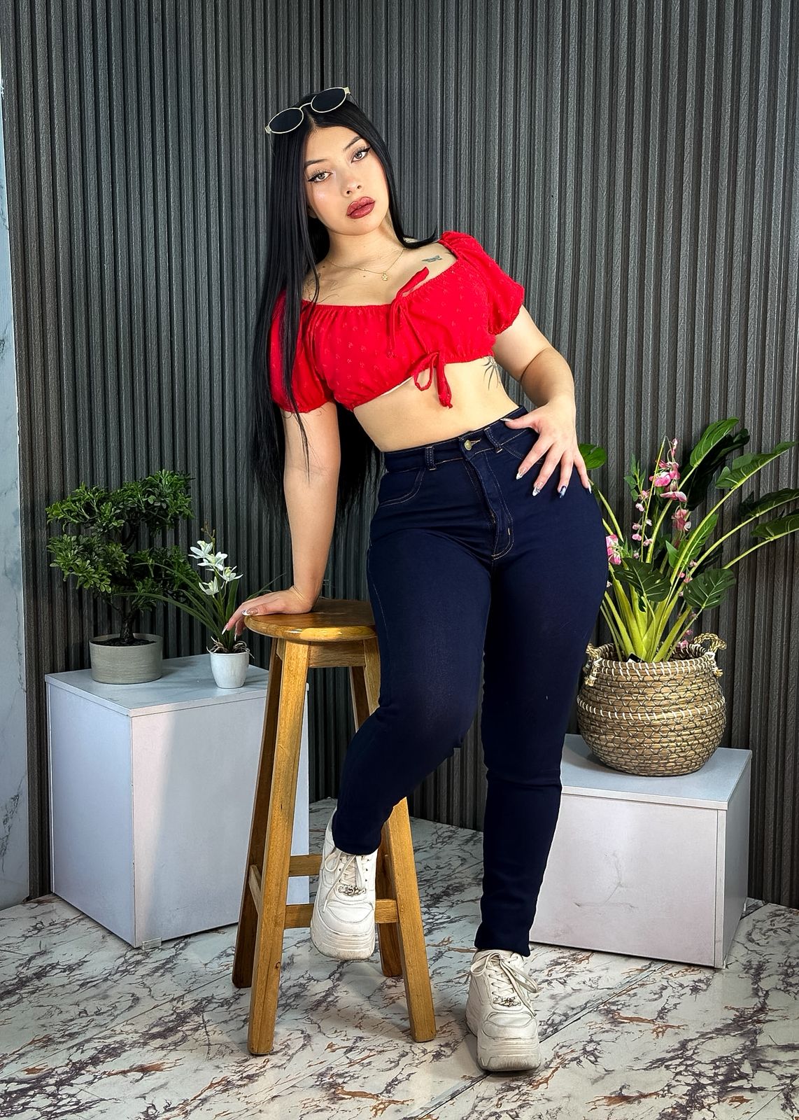 💗SKINNY OCHENTERO + BLUSA