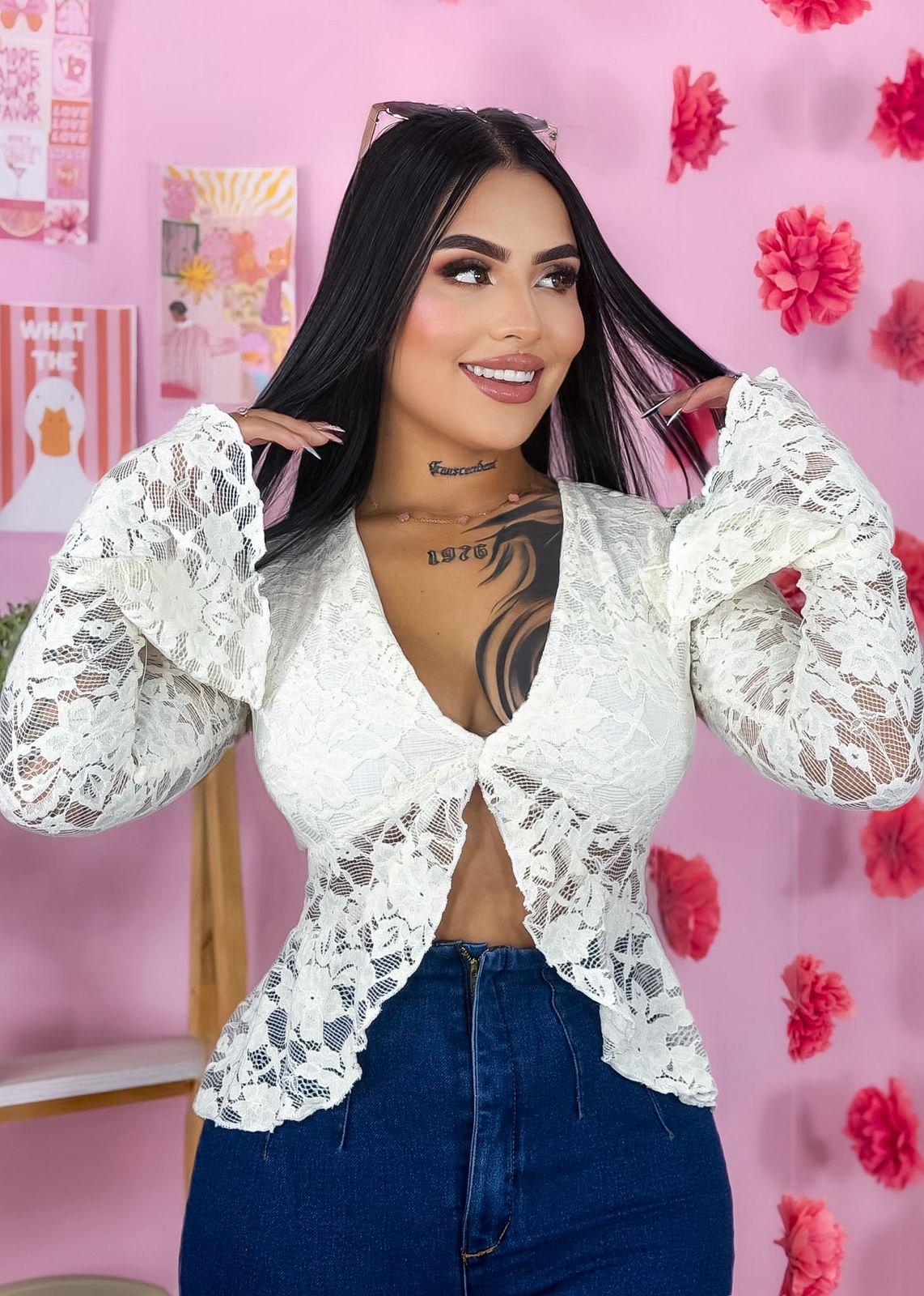 136.BLUSA LOVE PARA MUJER Imagen secundaria del producto