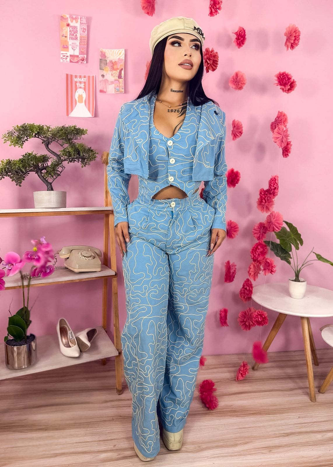 324.CONJUNTO AURORA & FLORAL